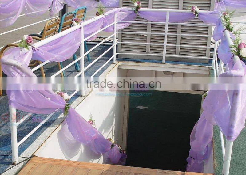 20*275cm In Stock Wedding Organza Cheap Wedding Chair Cover Sashes Sash Party Banquet Decoration Bow Colours