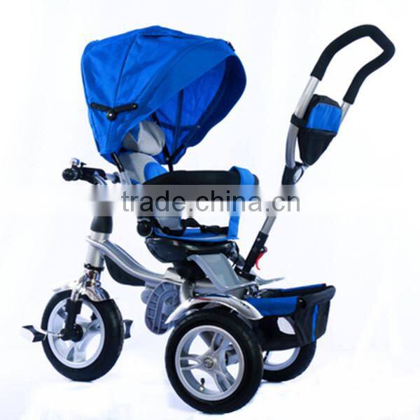New style safety adjustable seat baby tricycle/Kids tricycle/baby stroller with back seat