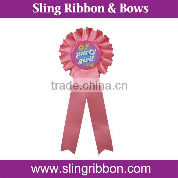 Wholesale Award Ribbon Rosette Satin Rosette