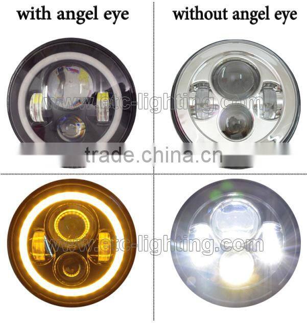 7'' head light led sealed beam for Jeep round headlight