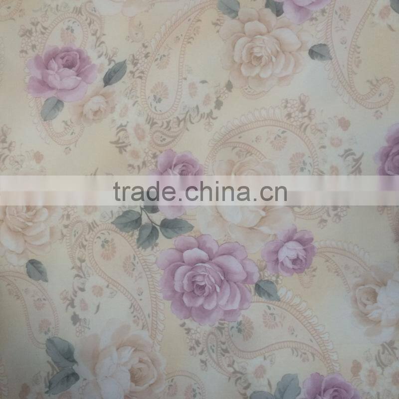 China supplier fabric 65% polyester 35% rayon silk blend fabric Woven / Knitted Garment Polyline Fabric Wholesale