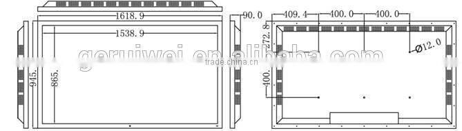 Digital WIFI Interactive 22/32/42/55/65/70 inch IR Touch Monitor With SD Card Slot