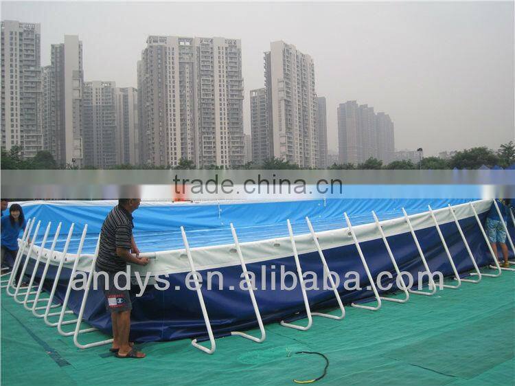 Water park design build in steel framed pool