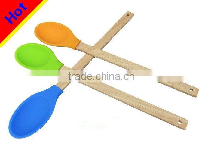 food grade cooking non-stick silicone cooking spoon