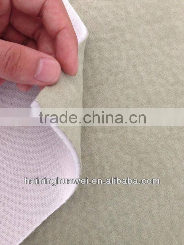 Washed(elephant skin) Suede bonding Single Fleece for normal sofa