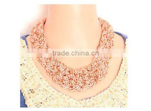 Hot Selling Beads Choker Vintage Chunky Pendant Statement Necklace Women Necklaces & Pendants Fashion Necklaces for Women 2014