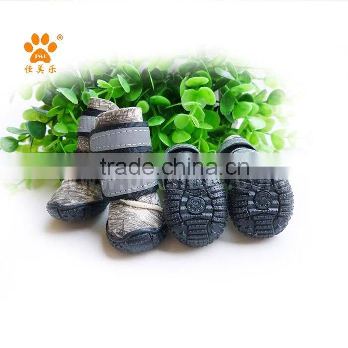 2016 JML hot selling fancy dog pet products warm snow boots waterproof nylon pet accessory