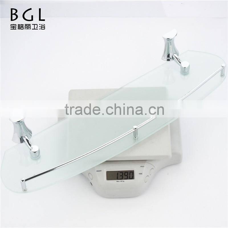 News modern Bathroom accessories hardware zinc alloy items glass shelf