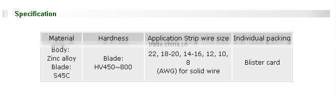 Brand ProsKit CP-369CE Wire Stripping Tool(22,18-20,14-16,12,10,8 AWG for solid wire)