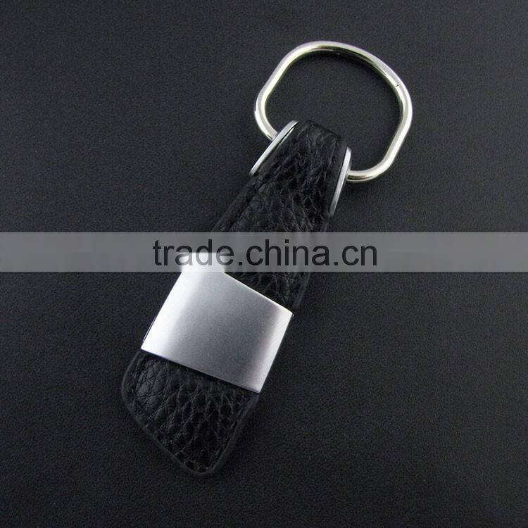 popular man style design genuine leather keyrings for men