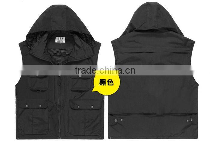 High quality multi function photo work mesh travel vest
