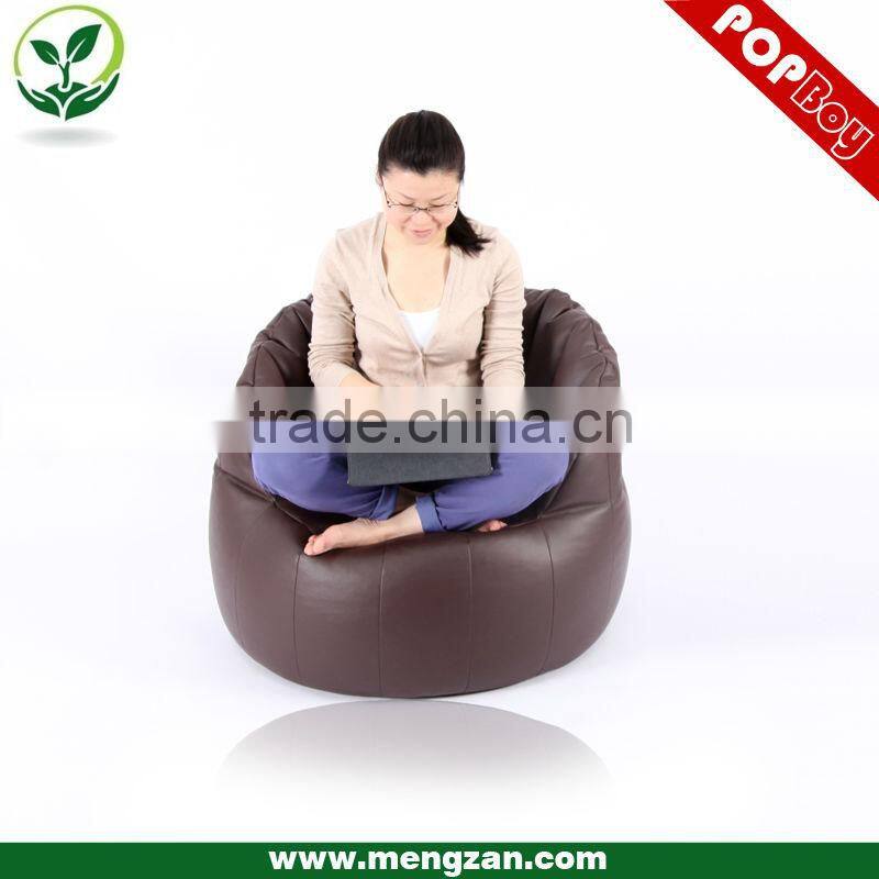 Novel Indoor bean bag sofa chair, Enfolding Faux leather bean bag chair