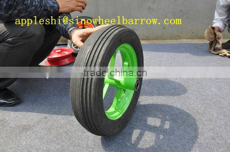 solid rubber wheel for high quality 12"x2"