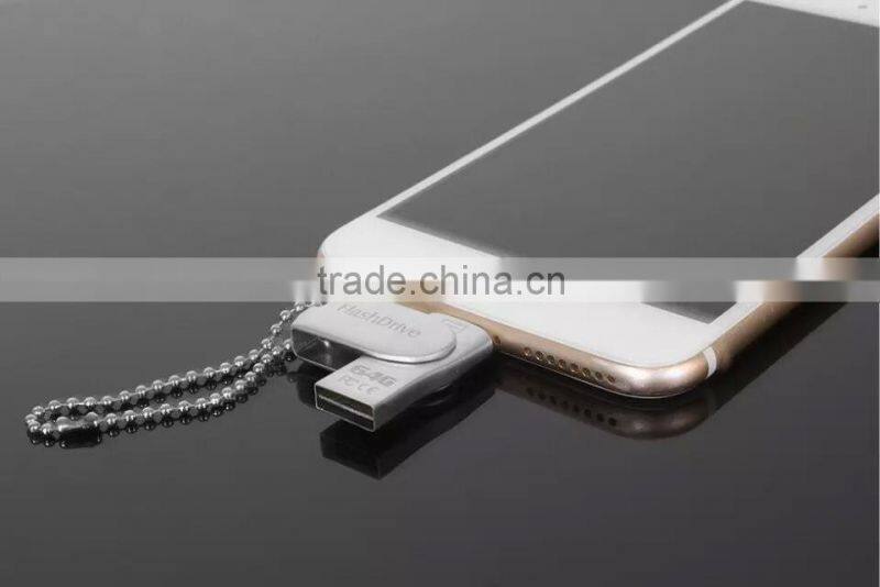 2016 Hot Sales mini swivel OTG USB Flash Drive For Mobile Phone