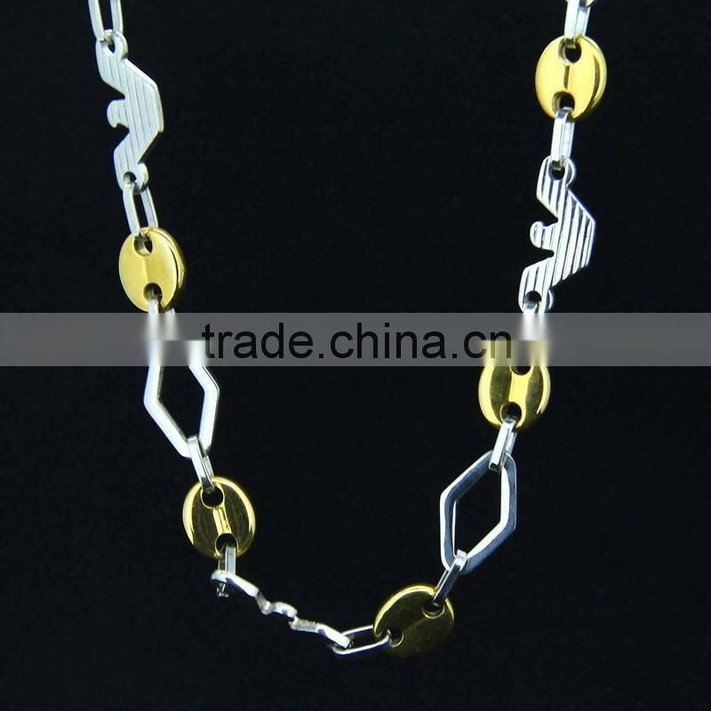 fashion Necklaces jewelry 2016 18K gold color necklace man (41554)