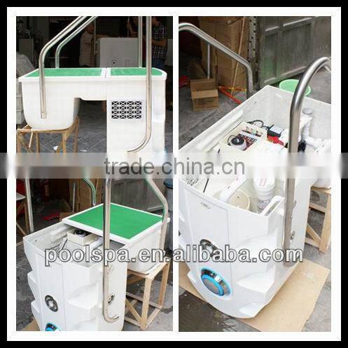 Integrative pool filtration system wall-hung pipeless swimming pool filter