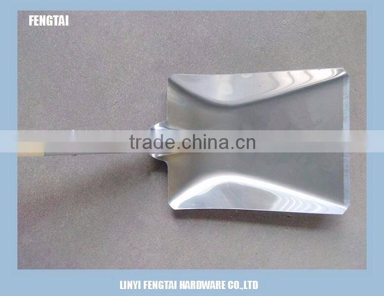 Spain T Wooden Handle Aluminium Square Snow Shovel Spade