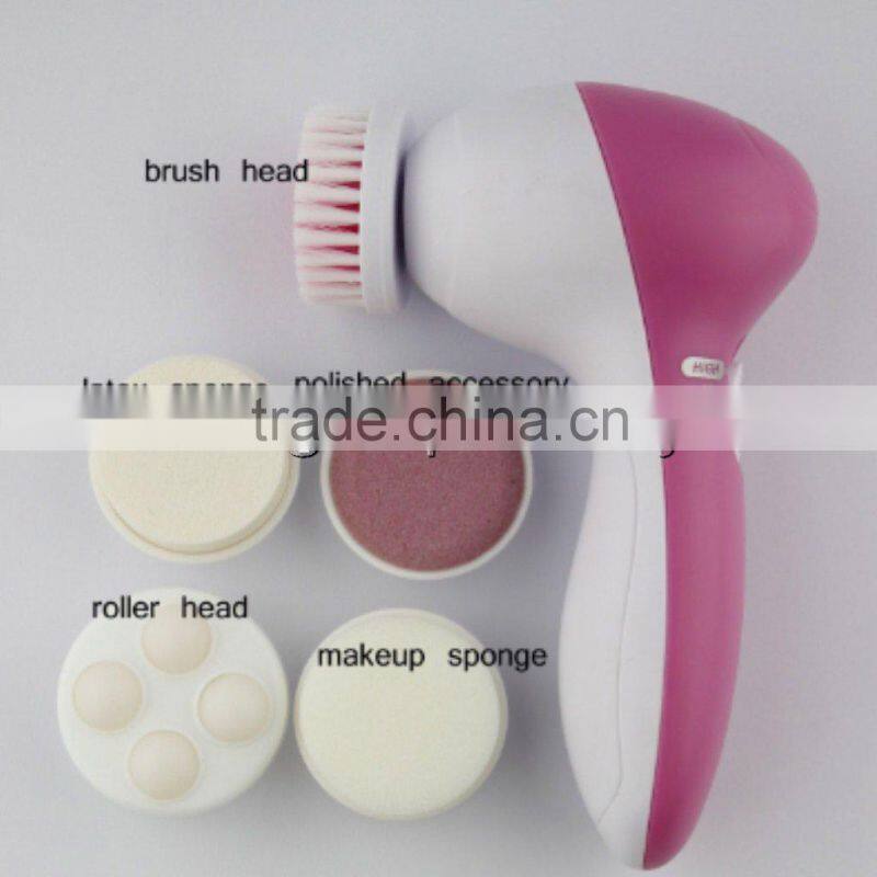 beauty whitening facial cleanser face massager 5 In 1 facial brush