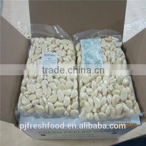 Fresh peeled garlic 5lbx6bg/carton