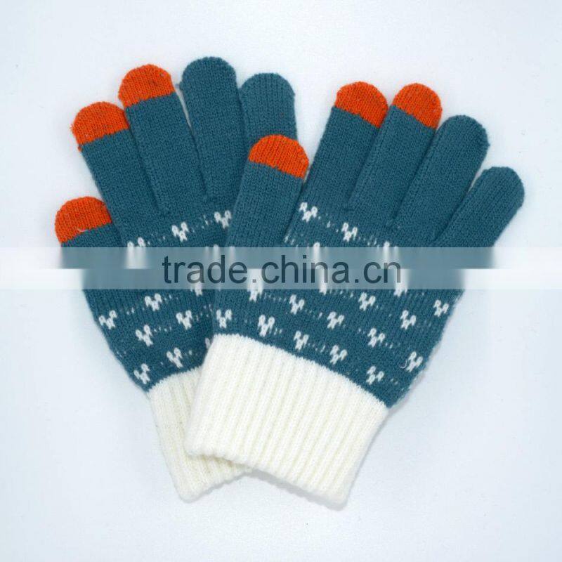 Knit Touchscreen Gloves with Conductive Fingertips for Use with All Touchscreen Electronic Devices