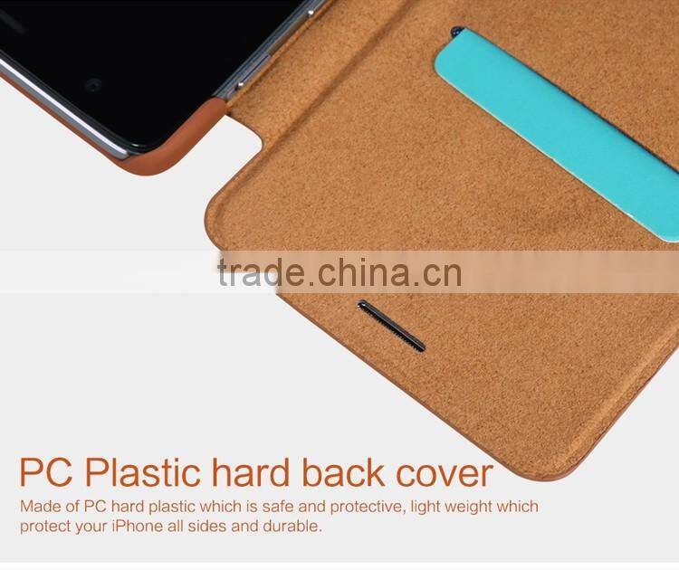Quality Flip Leather Case For ONEPLUS 3 A3000, NILLKIN Qin PU flip leather phone Case BUSINESS CARD CASE CLASSIC RESTRO