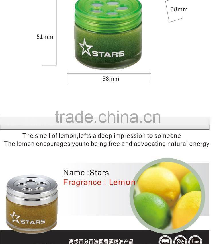 Natural smell air freshener car gel perfume
