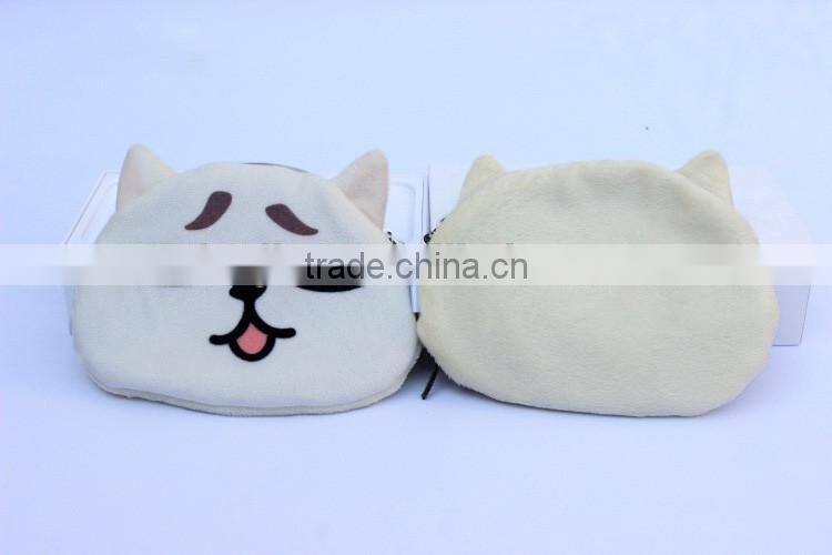 Made in Banglagesh grey cat coin purse bag (BJO1273)