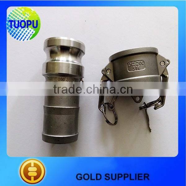 Camlock Coupling Female Coupler,SS Female Snap Lock to Male Pipe Thread TYPE B