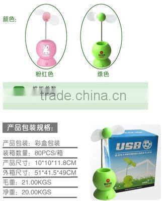creative USB mini fan pen container 2 in 1