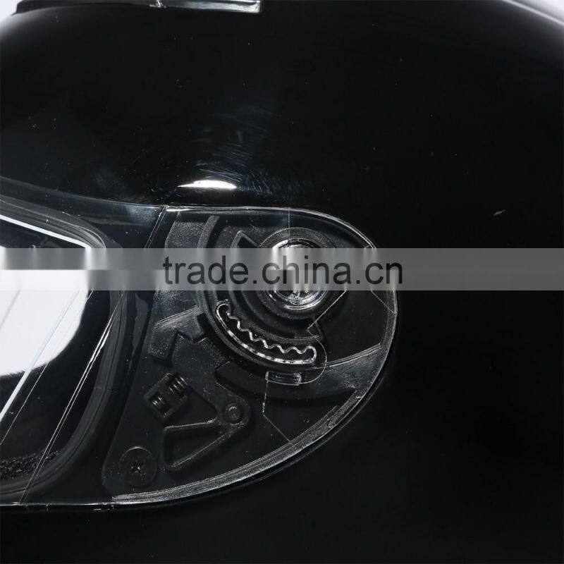 DOT Gloss Black Street Sport Bike Full Face VISOR Motorcycle Adult Helmet M L XL