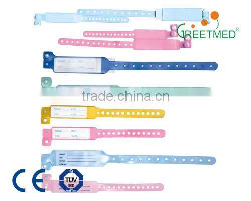 hospital plastic medical id bracelets