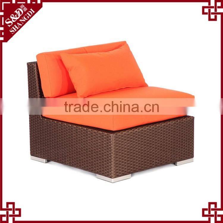 Modern living room furniture 7-seat design rattan weave american sofa set