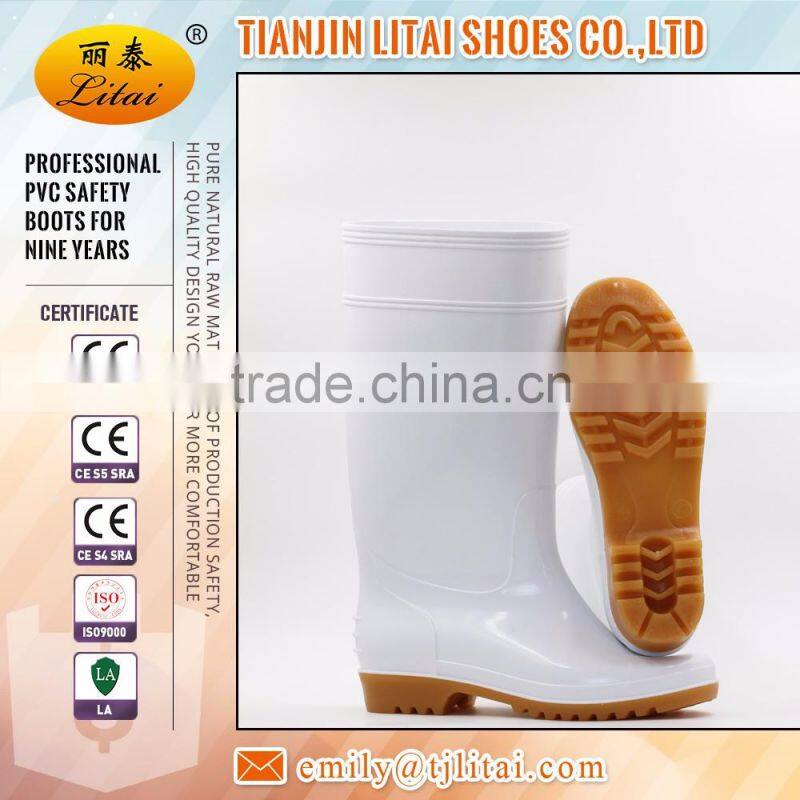 cheap heavy duty pvc rain boots with steel toe for foods
