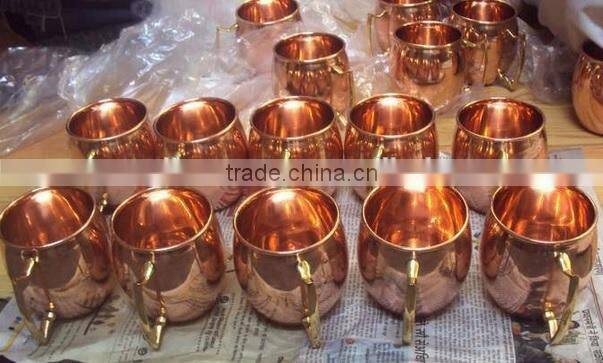 Antique Copper Mugs for Vodka, Moscow Mule Copper Mugs, Hammered Copper Mugs