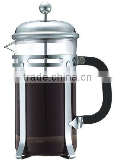 Steel straight frame coffee plunger teacoffee maker teacoffee plunger
