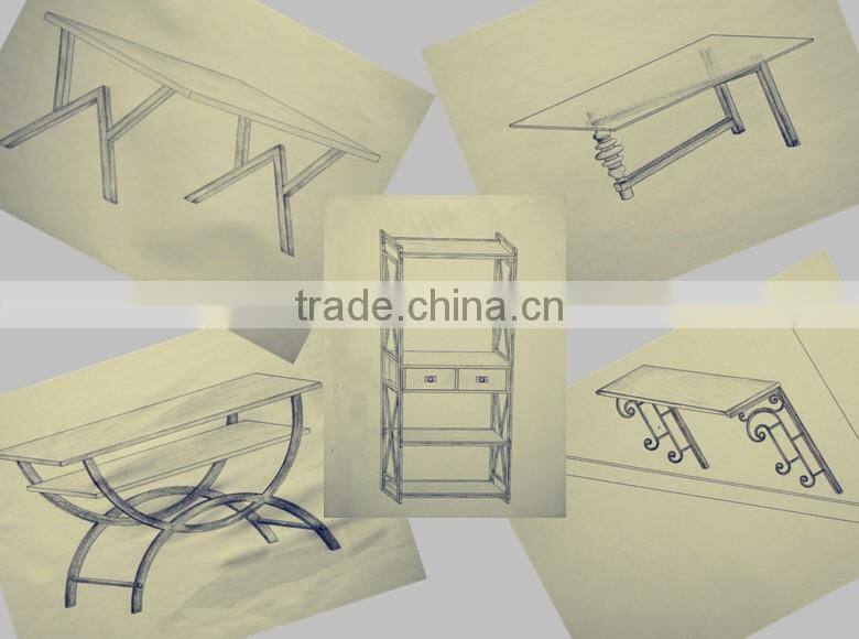 Metal&Wood mixed kitchenware storage shelf