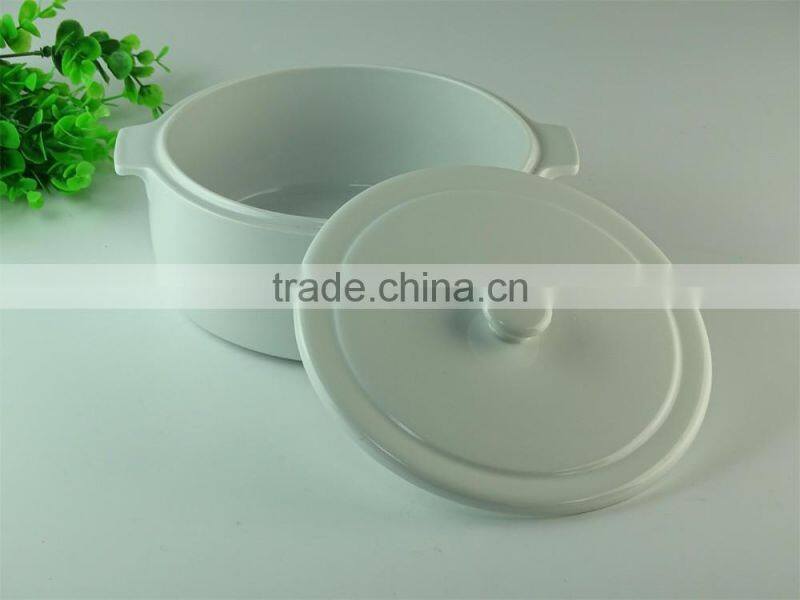 Stocked White Serveware Porcelain Serving soup Tureen with Lid,ceramic stew pot serving cooking pot in stock