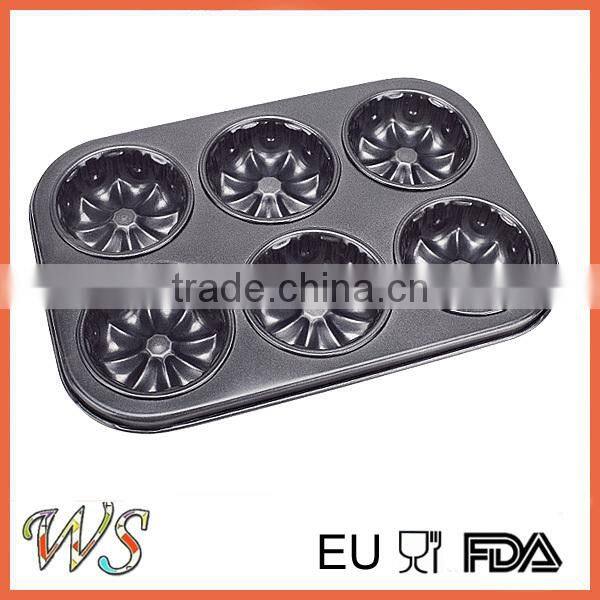 6 Cups Non-stick Mould for Cake in Steel