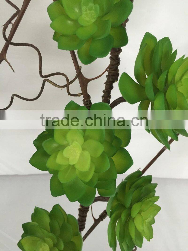 artificial succulent plant garland