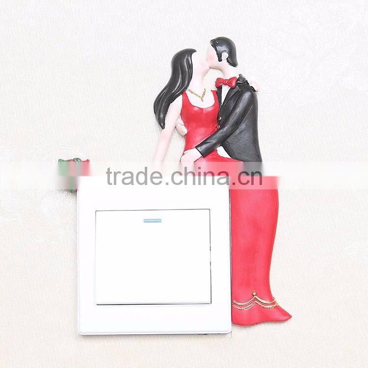 New 3D Bear wall sticker children room light switch stickers