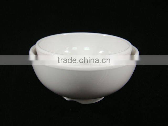 Solid color melamine salad plate