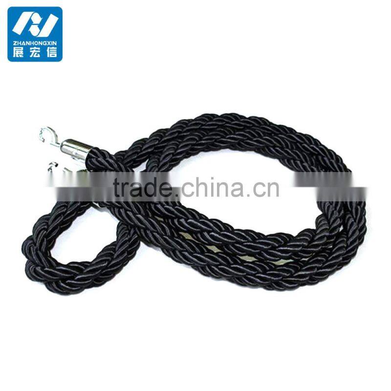 Portable Crowd Control Barrier Rope Queue Twisted Rope Barrier