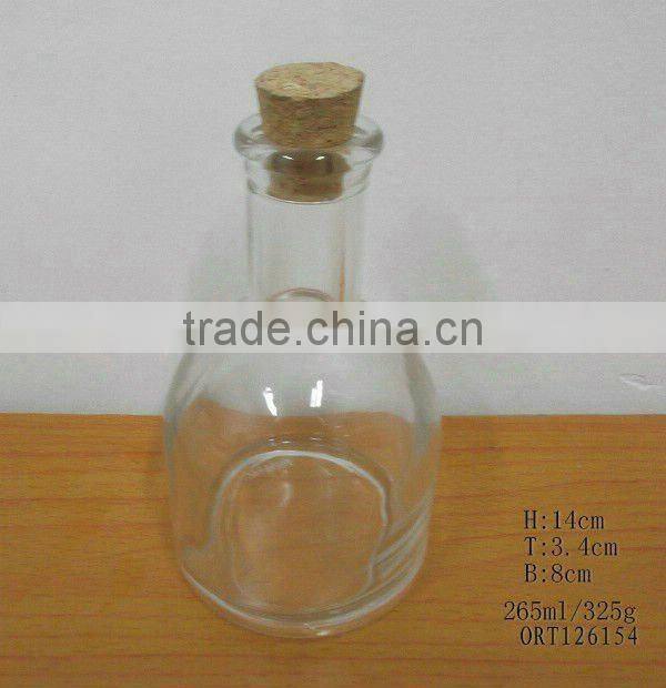 clear glass aroma bottle
