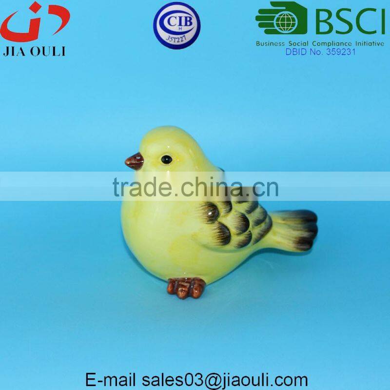 BSCI Audit Factory lovely painted craft kids gifts ceramic birds for home decor