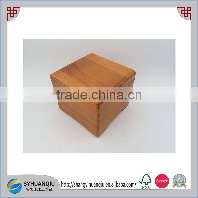 Wooden Treasure chest jewelry box type pirate trinket lock art wooden mooncake box