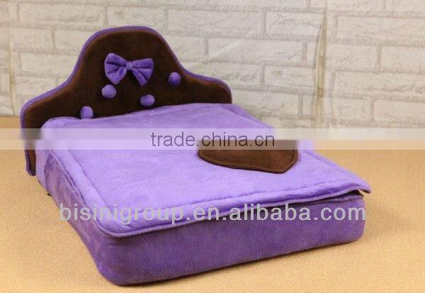 Purple pet bed, fashion dog bed, simple pet furniture (BF07-80049)