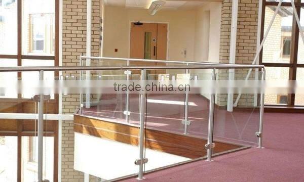 Stainless steel Square Glass Balustrade/Flat End Balustrade For Glass