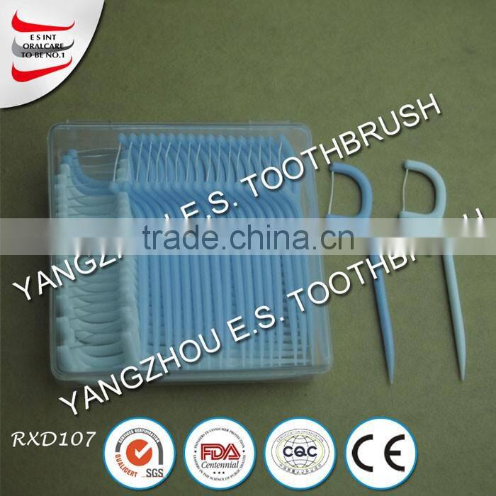 individual wrapped dental floss pick in China