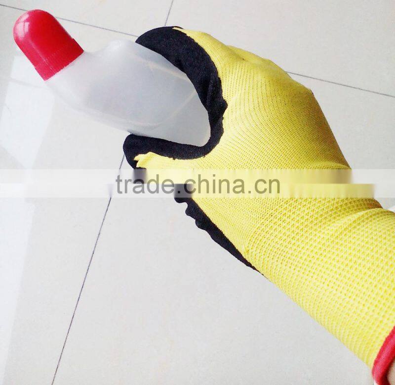 13g double dipped nitrile palm coated sandy finished waterproof gloves