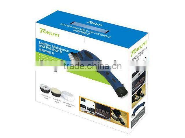 Cordless leather shoe dust cleaner